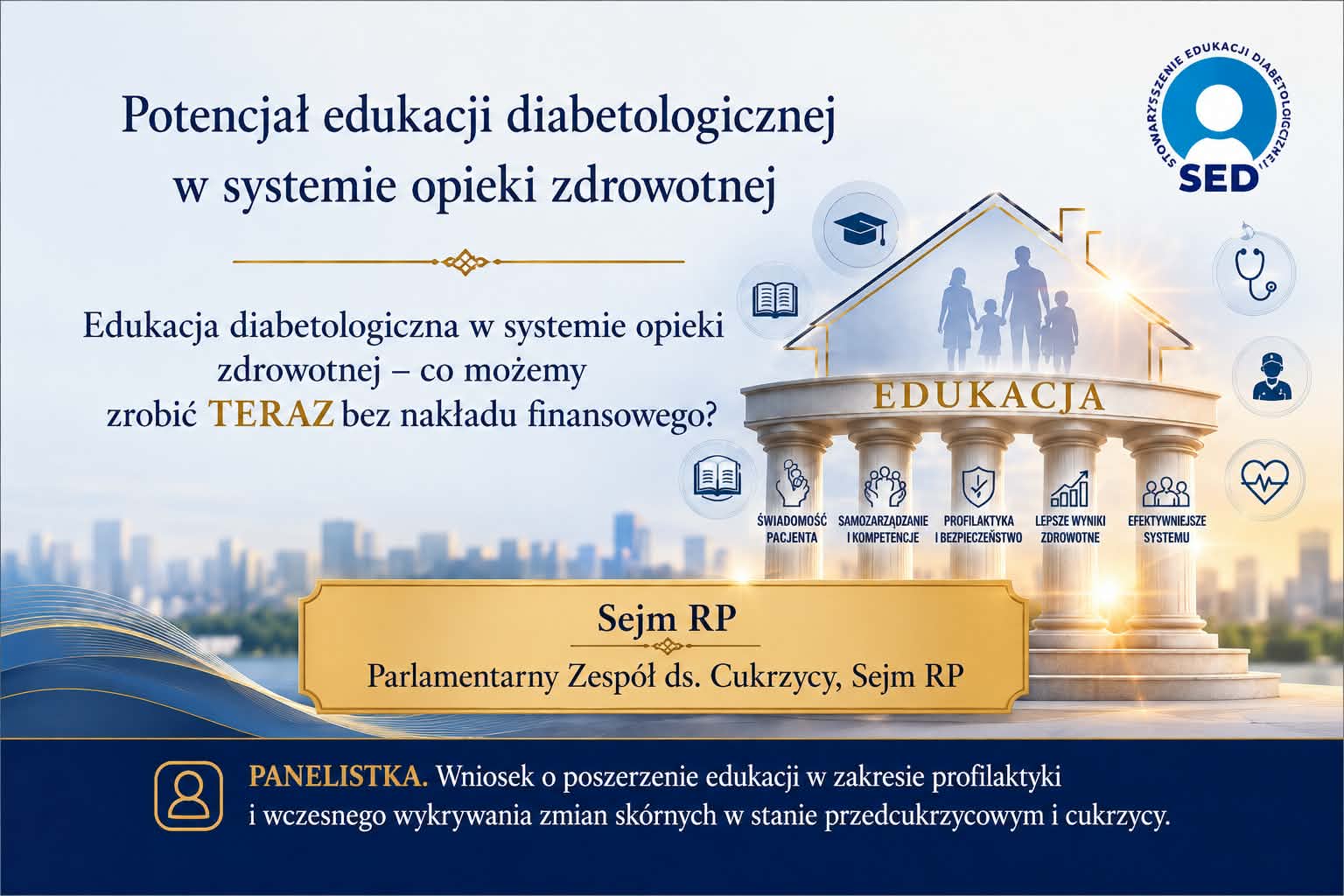 Parlamentarny Zespół ds. Cukrzycy — potencjał edukacji diabetologicznej w systemie opieki zdrowotnej